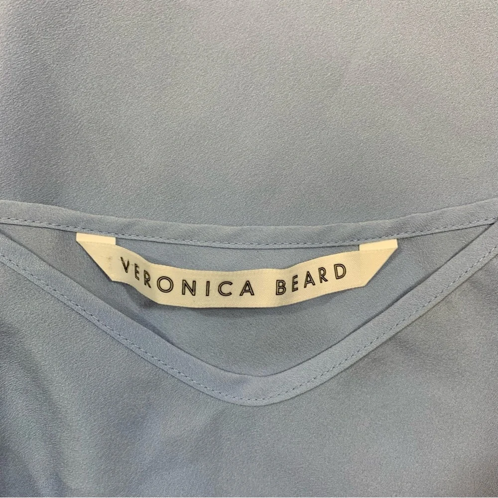 Veronica Beard Slip Solid Blue Womens Medium - Picture 3 of 4